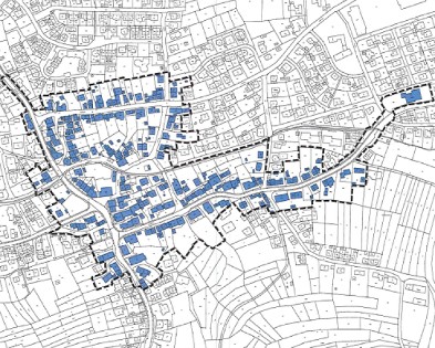 Abgrenzungsbereich Landessanierungsprogramm Ortsmitte II